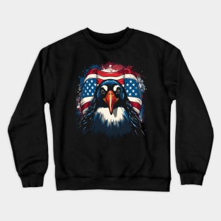 Patriotic Penguin Crewneck Sweatshirt